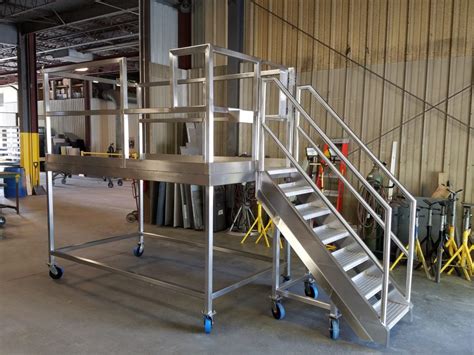 sheet metal fabrication steel platform|industrial metal platforms.